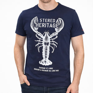 T-shirt Heritage Bleu marine Homme STERED