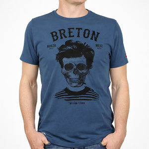 T-shirt Breton Bev Atav Bleu Homme STERED