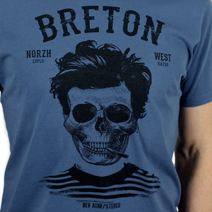 T-shirt Breton Bev Atav Bleu