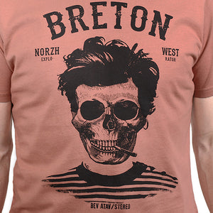 T-shirt Breton Bev Atav Rouille