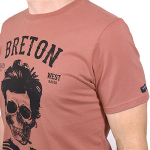 T-shirt Breton Bev Atav Rouille