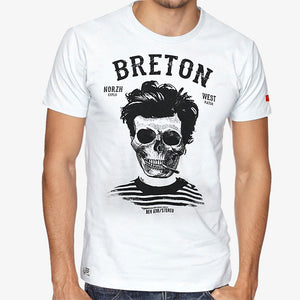 T-shirt Breton Bev Atav Blanc Homme STERED