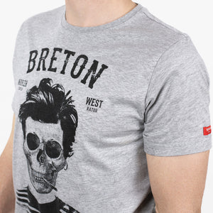 T-shirt Breton Bev Atav Gris Clair