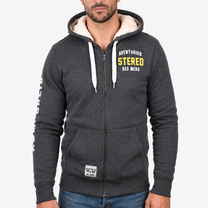 Veste sherpa ADM - Anthracite homme stered