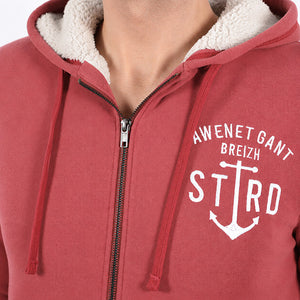 Veste sherpa Awen - Brique