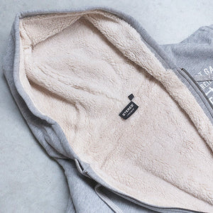 Veste sherpa Awen - Gris chiné
