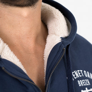 Veste sherpa Awen - Marine