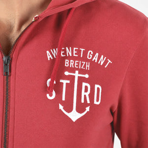 Veste zippée Awen - Brique