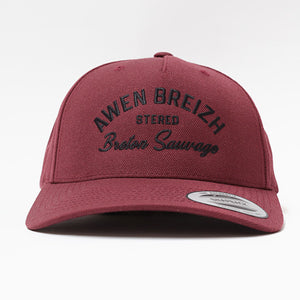 Casquette Awen Breizh bleu prune