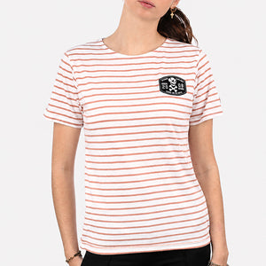 Marinière Explore Blanc/Rouille Femme STERED