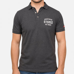 Polo ADM anthracite Homme STERED