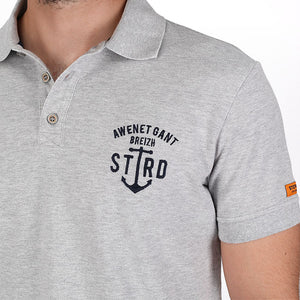 Polo Arvor gris chiné