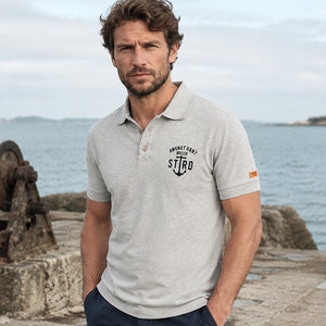 Polo Arvor gris chiné Homme STERED