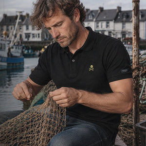 Polo Korser noir Homme STERED