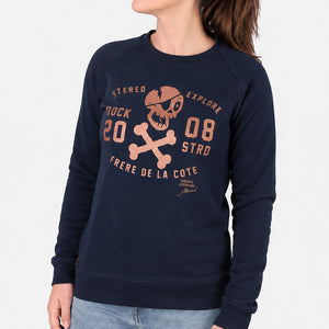 Sweat Ras de Cou Explore Marine Femme STERED