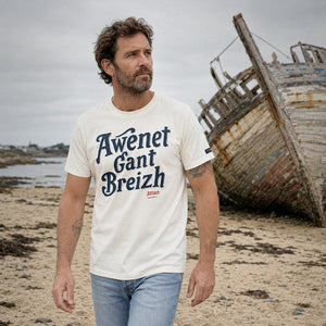 T-shirt Awenet Gant Breizh écru Homme STERED
