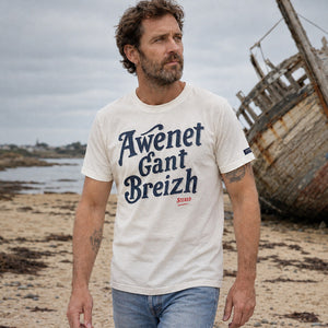 T-shirt Awenet Gant Breizh écru Homme STERED