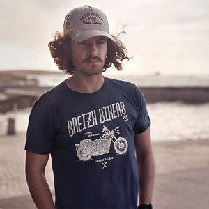 T-shirt Breizh Bikers Bleu Homme STERED