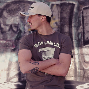 T-shirt Marin vaillant kaki Homme STERED