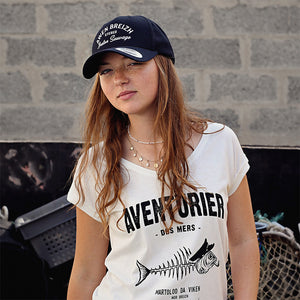 T-shirt Aventurier Pesk Écru Femme STERED