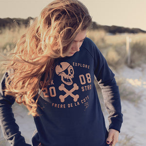 Sweat Ras de Cou Explore Marine Femme STERED