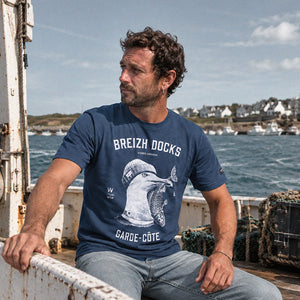 T-shirt Garde-Côte Bleu homme STERED