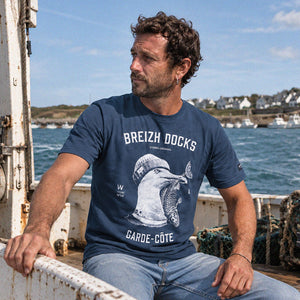 T-shirt Garde-Côte Bleu homme STERED