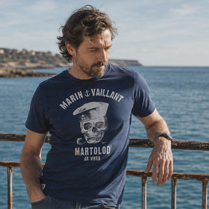 T-shirt marin vaillant bleu Homme STERED