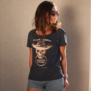 T-shirt Breizh Surfer Marine Femme STERED