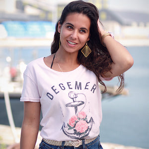 Sweat-shirt Degemer Mat Rose poudré Femme STERED