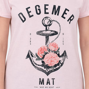Sweat-shirt Degemer Mat Rose poudré Femme STERED