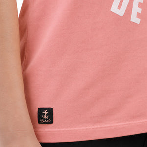 T-shirt Fureur de vivre Rose terracotta Femme STERED