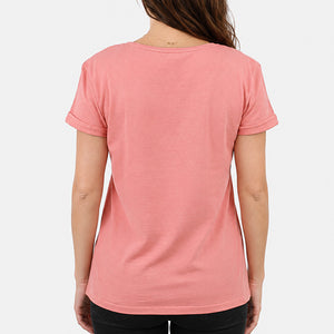 T-shirt Fureur de vivre Rose terracotta Femme STERED