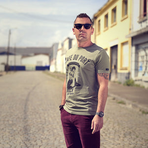 T-shirt Café du Port kaki Homme STERED