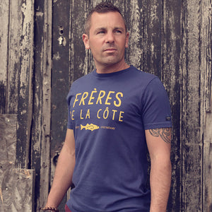 T-shirt Frere de la Cote bleu Ocean Homme STERED