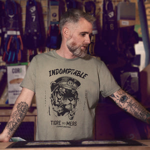 T-shirt Tigre des Mers Olive Homme STERED