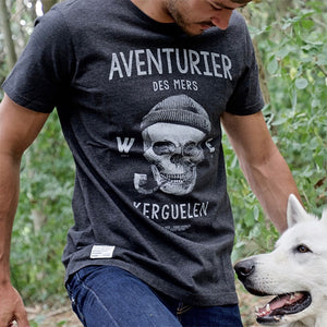 T-shirt Aventurier des Mers Anthracite Homme STERED 
