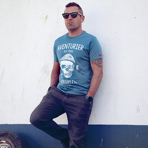 T-shirt Aventurier des Mers Pétrole Homme STERED