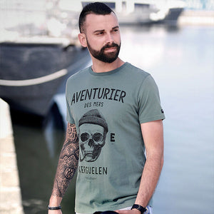 T-shirt Aventurier des Mers Vert homme STERED