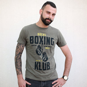 T-shirt Boxing Klub kaki Homme STERED