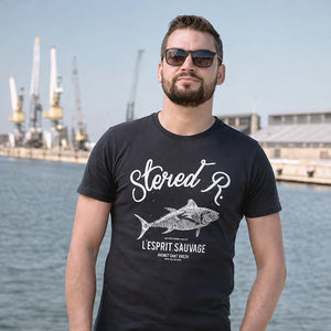 T shirt STERED R Anthracite Homme