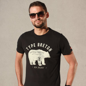 T-shirt Type Breton Marine Homme STERED