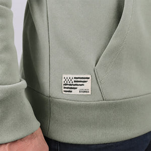 Sweat à capuche Breizh bikers vert olive 3