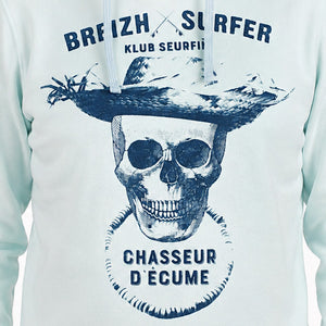 Sweat à capuche Breizh surfer menthe glacée 3