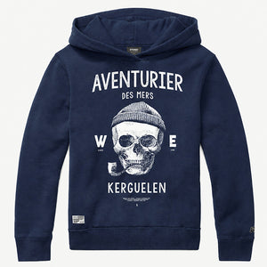 Sweat à capuche Breizh surfer pétrole Enfant STERED