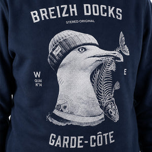 Sweat à capuche Garde-Côte marine