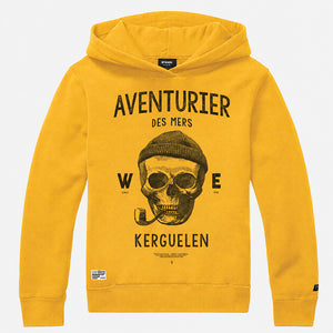 Sweat à capuche Aventurier des mers enfant jaune STERED