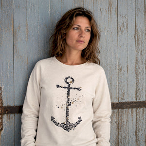 Sweat-shirt Ancre Envolée Ecru Femme STERED