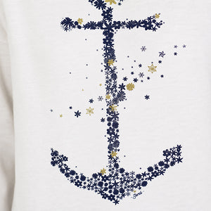 Sweat-shirt Ancre Envolée Ecru Femme STERED
