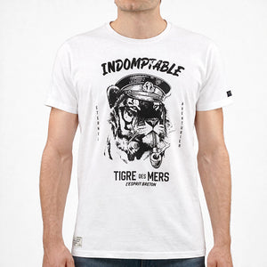Tee shirt Tigre des Mers Blanc Homme STERED